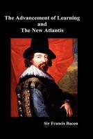 Advancement of Learning/New Atlantis 1979644438 Book Cover
