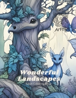 Wonderful Landscapes: Adult Coloring Book: Enjoy Cozy Scenes & Nature, enchanting Forests, and Magnificent Mountains B0CSYR144P Book Cover