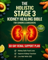 The Holistic Stage 3 Kidney Healing Bible for Seniors: An Easy-to-Follow 60-Day Meal Plan with Simple Lifestyle Habits to Improve Kidney Function, Support Healthier Lab Results, and Avoid Dialysis B0G48SVLST Book Cover