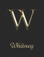 Whitney: 1 Year Daily Planner (12 Months) Yellow Gold Effect Letter W Initial First Name 2020 - 2021 365 Pages for Planning January 20 - December 20 Appointment Calendar Schedule Plan Each Day, Set Go 1698896972 Book Cover