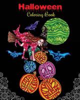 Halloween Coloring Book: Gorgeous Halloween Coloring Book: Halloween Fantasy Art with Witches, Zombies, Bats, Pumpkins, Skulls and More! 172639851X Book Cover