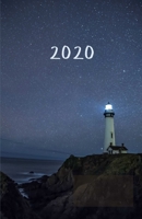 2020: Monthly and weekly all in one planner with calendar, schedule, assignments, 2021 future plans and more. Monday start week. Fits in purse. 8.5 x 5.5 (Half letter size) (Lighthouse at night. Soft  1690115394 Book Cover