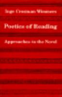 Poetics of Reading 0691633452 Book Cover