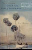 The Search for Thomas F. Ward, Teacher of Frederick Delius 0813013984 Book Cover