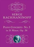 Piano Concerto No. 3 in D Minor, Op. 30 (Dover Miniature Scores) 0486449599 Book Cover