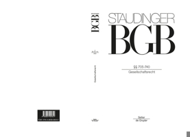 §§ 705-740: (Gesellschaftsrecht) 3805909349 Book Cover