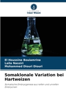 Somaklonale Variation bei Hartweizen: Somatische Embryogenese aus reifen und unreifen Embryonen 6206200302 Book Cover