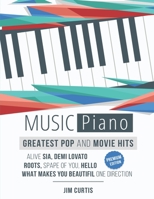 Piano Music Greatest Pop & Movie Hits: Piano Sheet Music - Big Note Piano 198609944X Book Cover