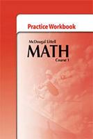 McDougal Littell Math Course 1: Practice Workbook 0618741976 Book Cover