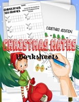 Christmas Maths Worksheets: Kindergarten Christmas Math Worksheets. Worksheets Preschool Christmas Counting Learning with Tree, Snowflakes, ... Winter for Coloring. Ten Frames Math Activity B08KH2K88T Book Cover