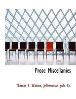Prose Miscellanies 1010446495 Book Cover