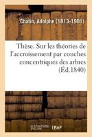 Thèse. Quelques considérations sur les théories de l'accroissement par couches concentriques des 232902567X Book Cover