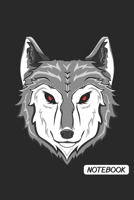 Notebook: DIN A5 Wolf Notizheft kariert | 120 Seiten kariertes Wolf Notizbuch für Notizen in Schule, Universität, Arbeit oder zuhause. | Eine tolles Geschenk für Ihre Liebsten. 1672399815 Book Cover