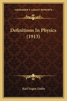 Definitions In Physics 1164618733 Book Cover