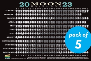 2023 Moon Calendar Card (5 pack): Lunar Phases, Eclipses, and More! 1615198822 Book Cover