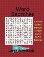 Word Search 150 Puzzles Large Print Book: Word Searches for Adults 1977797733 Book Cover