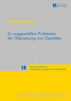 Zu Ausgewaehlten Problemen Der Uebersetzung Von Operetten 363171355X Book Cover