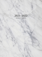 2021-2022 Monthly Planner: Large Two Year Planner with Marble Cover (Volume 2 Hardcover) 164842144X Book Cover