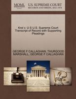 Krol v. U S U.S. Supreme Court Transcript of Record with Supporting Pleadings 1270515896 Book Cover