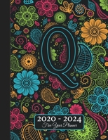 Five Year Planner: Monogram Q Voodoo Style Binding I Your Initials Motivational Bullet Planner I 5 Years Appointments, Family Events, Log Book Business I Agenda & Schedule Journal I Christmas Gift 1673974147 Book Cover