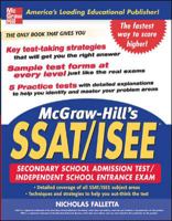McGraw-Hill's SSAT and ISEE High School Entrance Examinations (McGraw-Hill's SSAT & ISEE High School Entrance Examinations) 0071453970 Book Cover