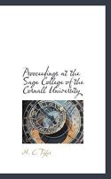 Prooceedings at the Sage College of the Cornal University 0469945036 Book Cover