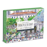 Michael Storrings Springtime at The Library 500 Piece Double-Sided Puzzle