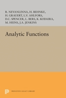 Analytic Functions 0691626111 Book Cover