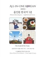All in one Korean: Webtoon Edition Beginner 1- English & French Version / Coréen Tout-en-Un - Édition Webtoon Niveau Débutant 1 – Version Anglais & Français B0FSZ1WG8C Book Cover