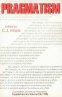 Pragmatism (Canadian journal of philosophy) 0919491243 Book Cover