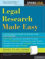 Legal Research Made Easy 1572485094 Book Cover