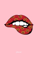 Journal: Dot Grid Journal - Sexy Red Lips Pumpkins Costume Funny Easy Halloween Gift - Pink Dotted Diary, Planner, Gratitude, Writing, Travel, Goal, Bullet Notebook 169536242X Book Cover