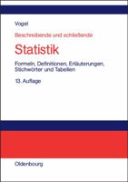 Beschreibende Und Schlieende Statistik 348657776X Book Cover