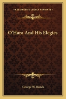 O'Hara And His Elegies (1875) 3744652718 Book Cover