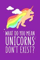 What Do You Mean Unicorns Don't Exist?: 101 Page Day to Day Schedule Book and Goal Keeper 1798425513 Book Cover