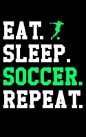 Eat Sleep Soccer Repeat: Soccer Pocket Notebook| Journal|Diary|Organizer Gift For Christmas and Birthday (5x8) 80 Pages Blank Lined Composition ... Soccer Lovers, Fans, Coaches and Athletes. 1674760086 Book Cover