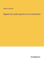 Rapport du comite special sur la colonisation 3382721023 Book Cover