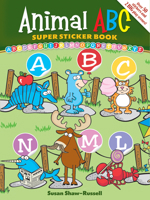 Animal ABC Super Sticker Book 0486483967 Book Cover