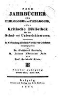 Neue Jahrbucher Fur Philologie Und Paedogogik 1148704361 Book Cover