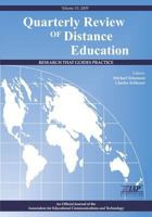 The Quarterly Review of Distance Education Volume 10 Book 2009 1617351865 Book Cover