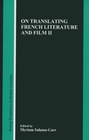 On Translating French Literature and Film II 9042014415 Book Cover