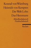 Der Welt Lohn Das Herzmaere 3150028558 Book Cover