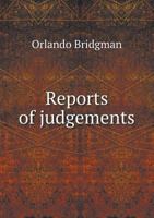 Reports of Judgements 5518641702 Book Cover