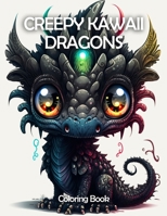 Creepy Kawaii Dragons Coloring Book: A World of Cute and Spooky Dragons For Relaxation B0C2S47LXT Book Cover