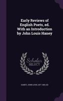 Early Reviews of English Poets 9354547818 Book Cover