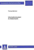 Informationsnutzen Im Aktienmarkt 3631315899 Book Cover