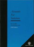 Accounts For Solicitors 0421529709 Book Cover