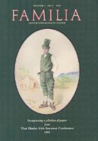 Familia 1992: Ulster Geneological Review: Number 8 0901905569 Book Cover