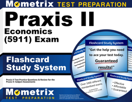 Praxis II Economics (5911) Exam Flashcard Study System: Praxis II Test Practice Questions & Review for the Praxis II: Subject Assessments (Cards) 162733985X Book Cover