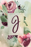 J: Wine Green Floral 2020 Weekly Planner 6x9 1704020859 Book Cover